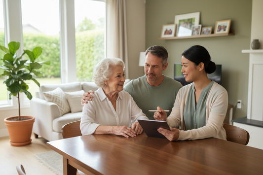 Initial Intake Assessment - Elderly client with family support